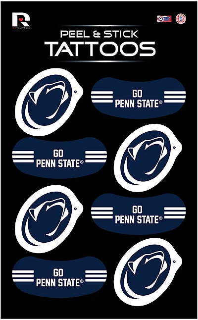 Tag Express Penn State Nittany Lions Vertical Tattoos