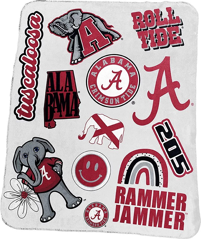 LOGO Alabama Deluxe Native Fleece 50x60