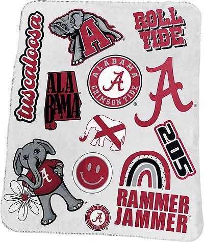 LOGO Alabama Deluxe Native Fleece 50x60