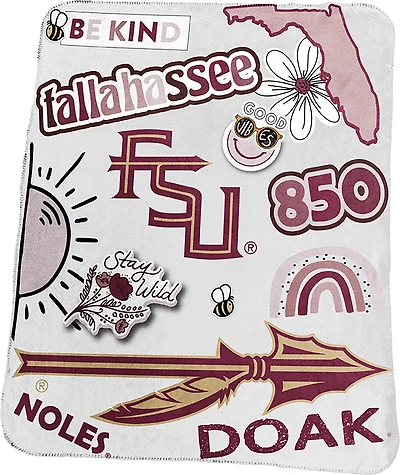 LOGO Florida State Deluxe Native Fleece 50x60