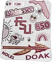 LOGO Florida State Deluxe Native Fleece 50x60