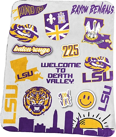 LOGO LSU Deluxe Native Fleece 50x60