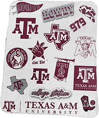 LOGO Texas A&M Deluxe Native Fleece 50x60