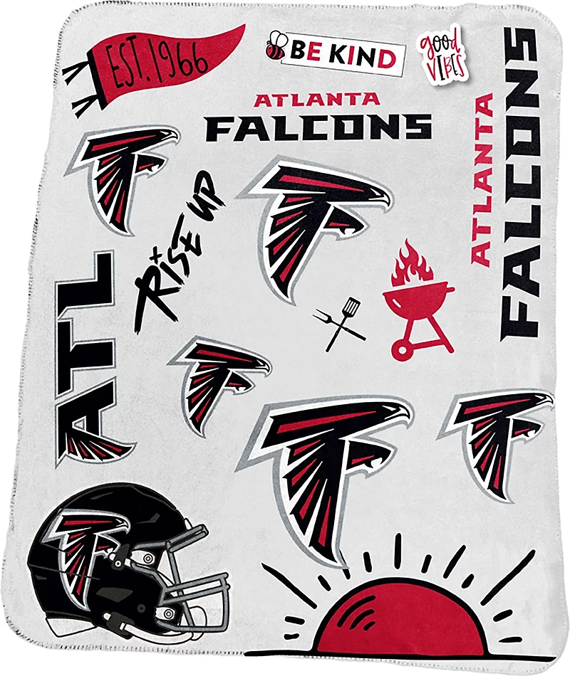 LOGO Falcons Deluxe Native Fleece 50x60