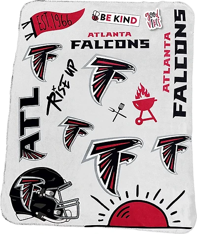 LOGO Falcons Deluxe Native Fleece 50x60