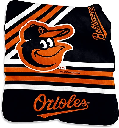 Logo Brands Orioles Raschel Throw