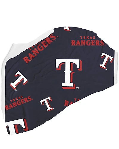 LOGO Rangers Overtime Plush Sherpa Throw 50x60