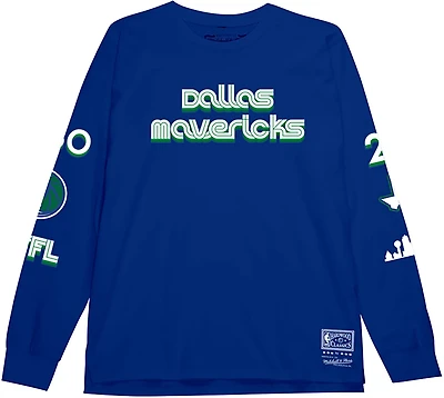 Mitchell & Ness Men's Dallas Mavericks Sleeve Hit Long Graphic T-shirt