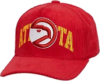 Mitchell & Ness Adults' Atlanta Hawks Arch Stamp Hardwood Classics Pro Snapback Cap