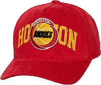 Mitchell & Ness Adults' Houston Rockets Arch Stamp Hardwood Classics Pro Snapback Cap