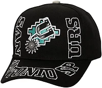 Mitchell & Ness Adults' San Antonio Spurs Around the Way Hardwood Classics Pro Snapback Cap