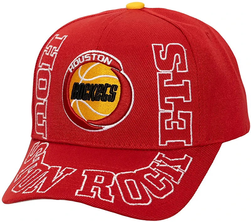 Mitchell & Ness Adults' Houston Rockets Around the Way Hardwood Classics Pro Snapback Cap