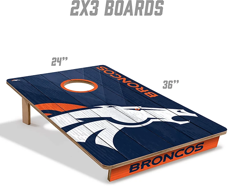 YouTheFan Denver Broncos 2' x 3' Cornhole Game