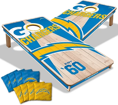 YouTheFan Los Angeles Chargers Cornhole Set
