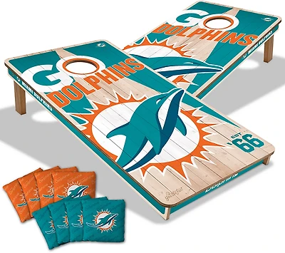 YouTheFan Miami Dolphins Cornhole Set