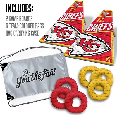 YouTheFan Kansas City Chiefs RingBag Cornhole Game