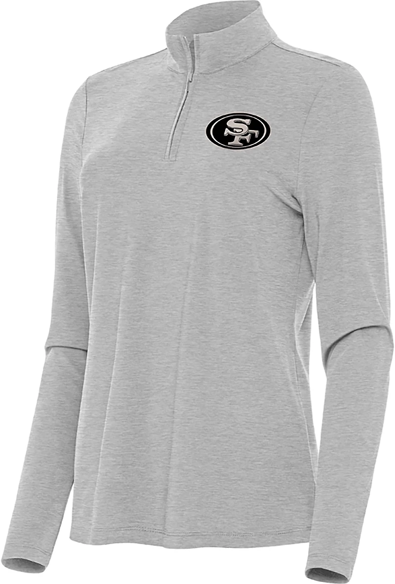 Antigua Women's Minnesota Vikings Crush 1/4-Zip Pullover Top