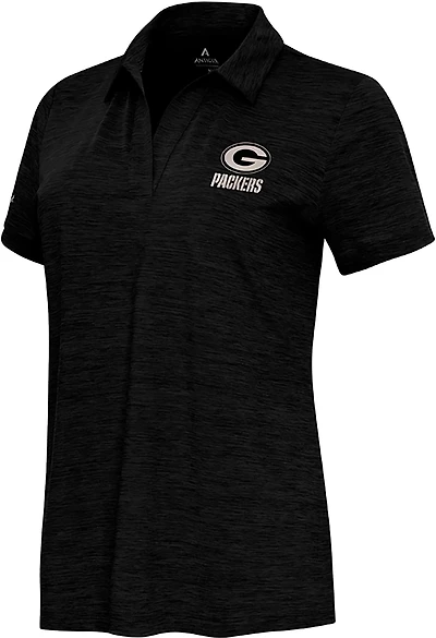 Antigua Women's New Orleans Saints Layout V-neck Polo Shirt