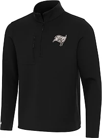 Antigua Men's Cincinnati Bengals Content 1/4-Zip Pullover Top