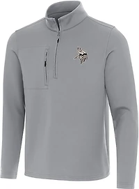 Antigua Men's Denver Broncos Reprocess 1/4-Zip Pullover Top