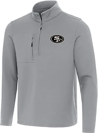 Antigua Men's Detroit Lions Insider 1/4-Zip Pullover Top