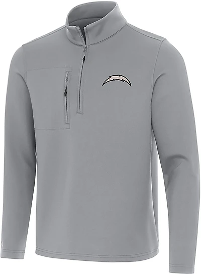 Antigua Men's Detroit Lions Reprocess 1/4-Zip Pullover Top
