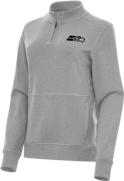 Antigua Men's Detroit Lions Subtle 1/4-Zip Pullover Top
