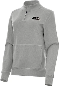 Antigua Men's Detroit Lions Subtle 1/4-Zip Pullover Top