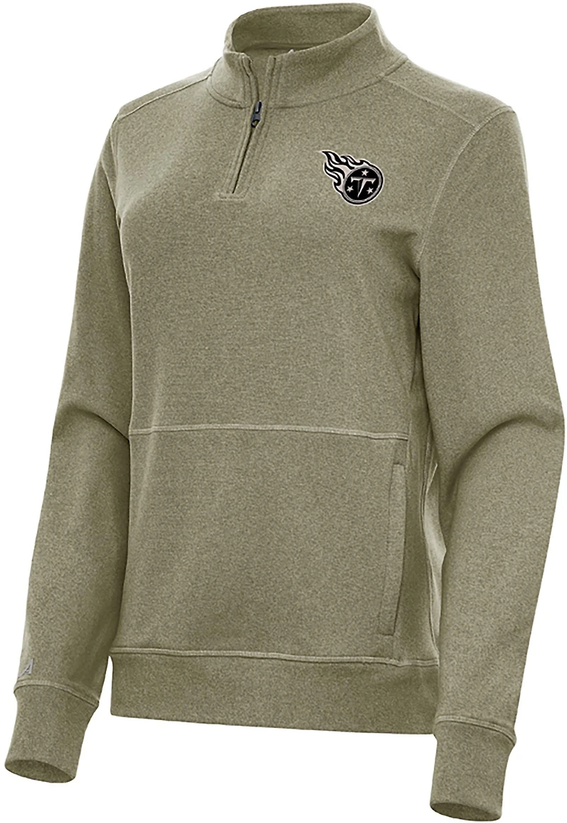 Antigua Men's Los Angeles Chargers Reprocess 1/4-Zip Pullover Top