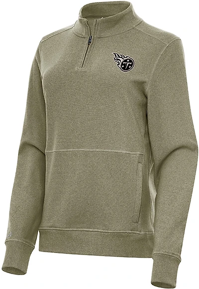 Antigua Men's Los Angeles Chargers Reprocess 1/4-Zip Pullover Top