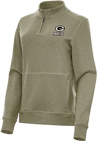 Antigua Men's Los Angeles Rams Reprocess 1/4-Zip Pullover Top