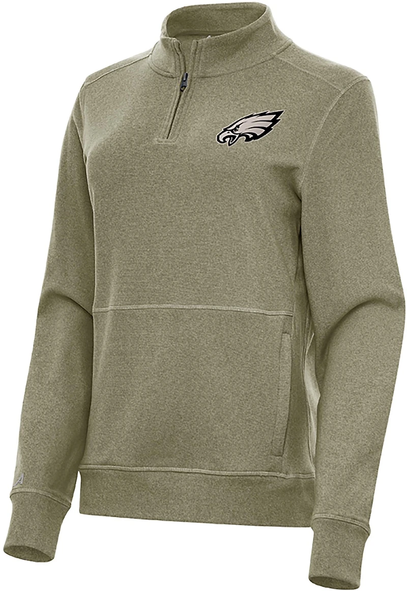 Antigua Men's Miami Dolphins Reprocess 1/4-Zip Pullover Top