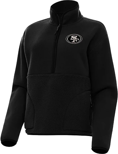 Antigua Men's New York Giants Reprocess 1/4-Zip Pullover Top