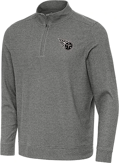 Antigua Men's Tennessee Titans Reprocess 1/4-Zip Pullover Top