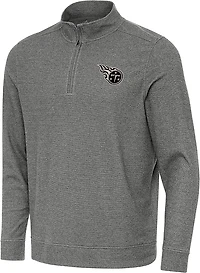 Antigua Men's Tennessee Titans Reprocess 1/4-Zip Pullover Top