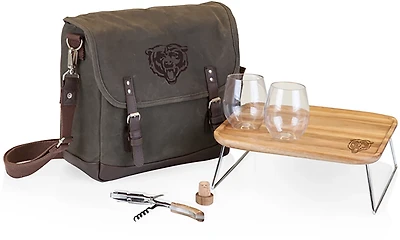 Picnic Time Chicago Bears Adventure Wine Bag and Table Set