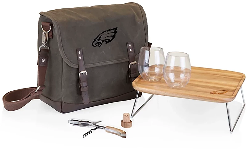 Picnic Time Philadelphia Eagles Adventure Wine Bag and Table Set