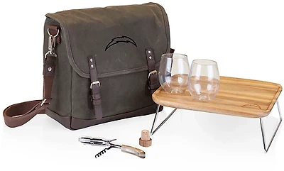 Picnic Time Los Angeles Chargers Adventure Wine Bag and Table Set