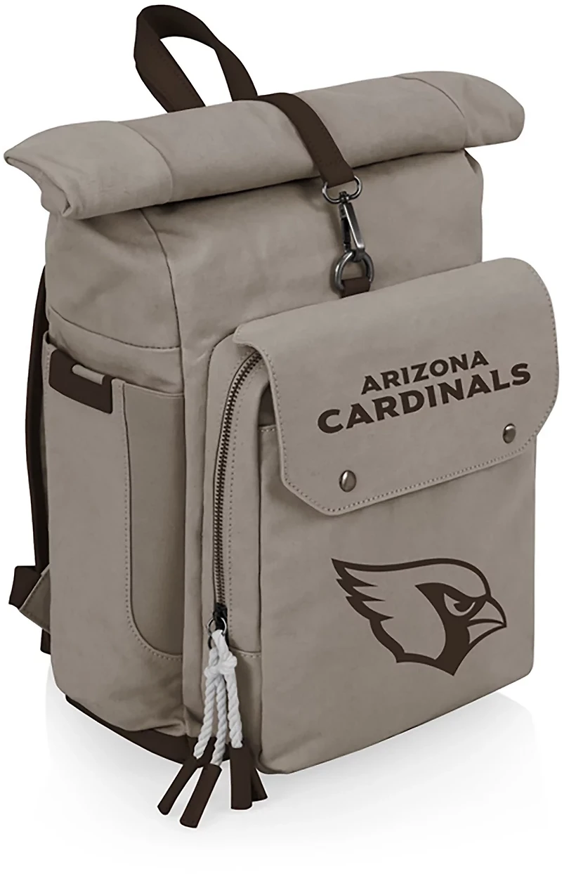 Picnic Time Arizona Cardinals Carmel Roll Top 35 Can Backpack Cooler