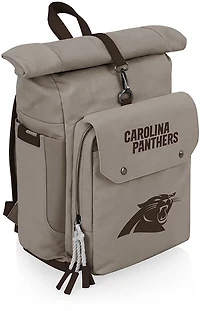 Picnic Time Carolina Panthers Carmel Roll Top 35 Can Backpack Cooler