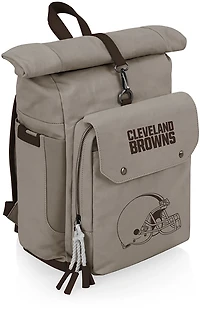 Picnic Time Cleveland Browns Carmel Roll Top 35 Can Backpack Cooler