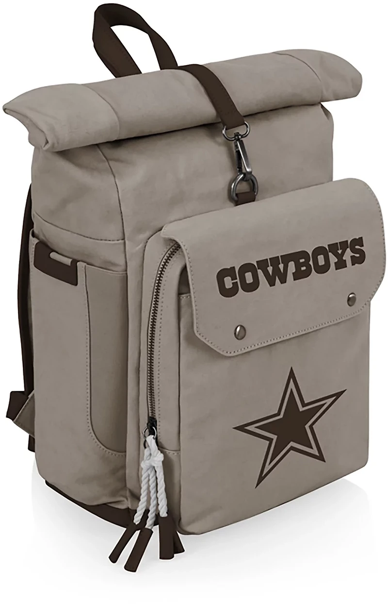 Picnic Time Dallas Cowboys Carmel Roll Top 35 Can Backpack Cooler