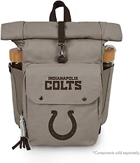 Picnic Time Indianapolis Colts Carmel Roll Top 35 Can Backpack Cooler