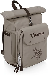Picnic Time Minnesota Vikings Carmel Roll Top 35 Can Backpack Cooler