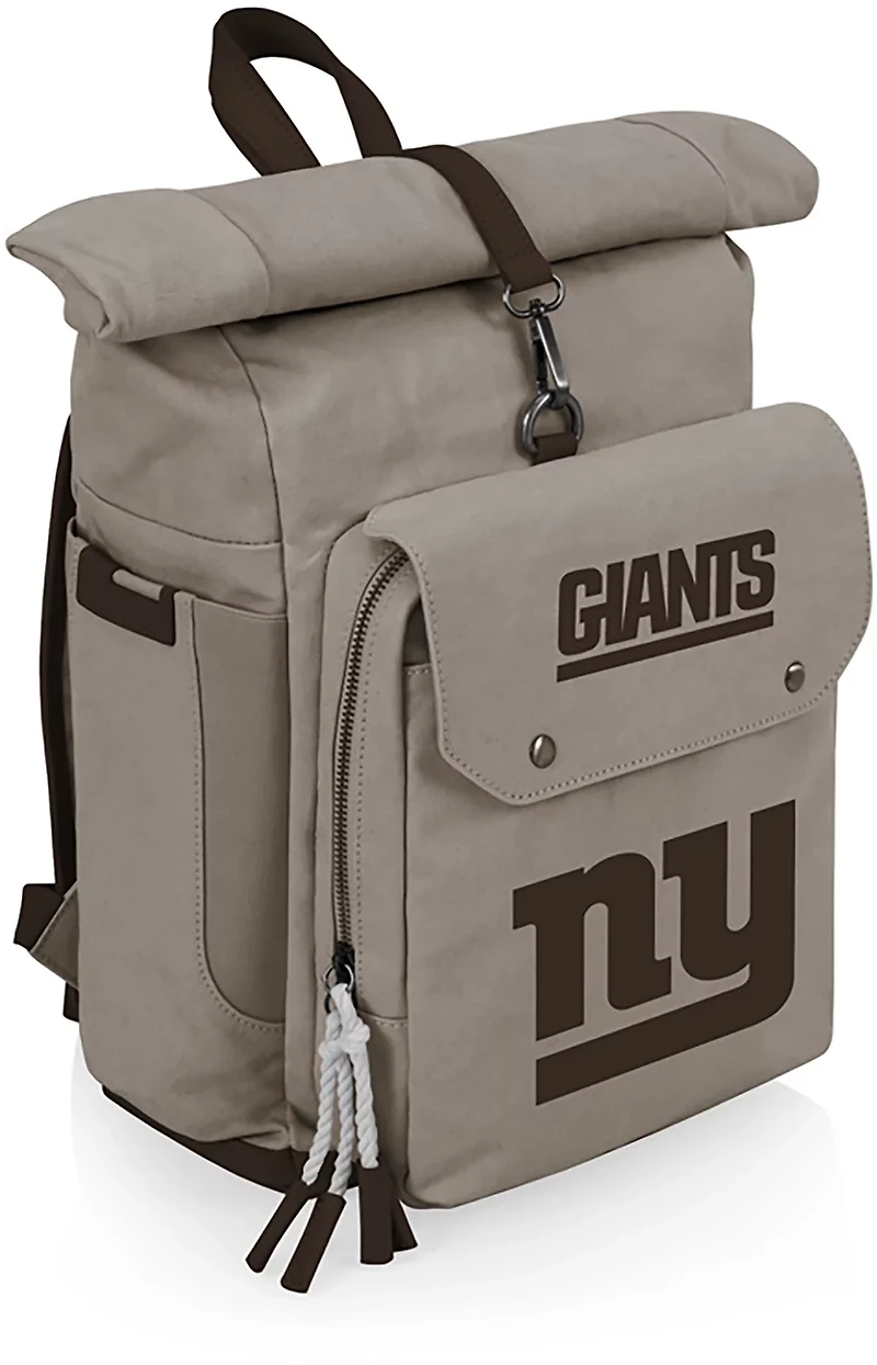 Picnic Time New York Giants Carmel Roll Top 35 Can Backpack Cooler