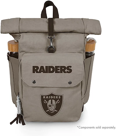 Picnic Time Las Vegas Raiders Carmel Roll Top 35 Can Backpack Cooler