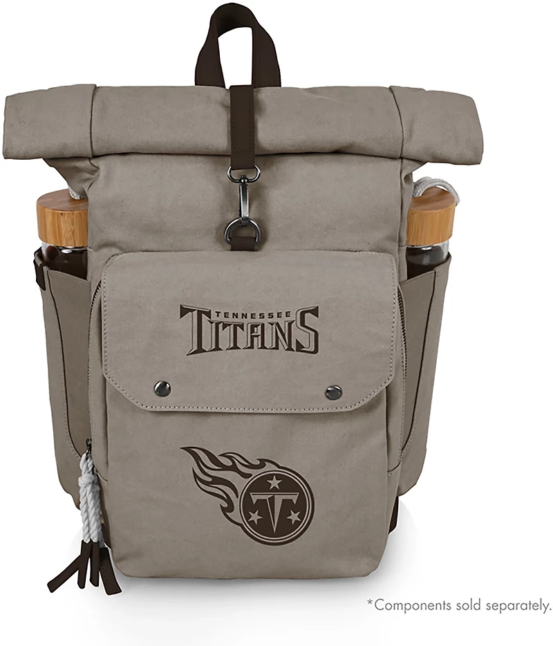 Picnic Time Tennessee Titans Carmel Roll Top 35 Can Backpack Cooler