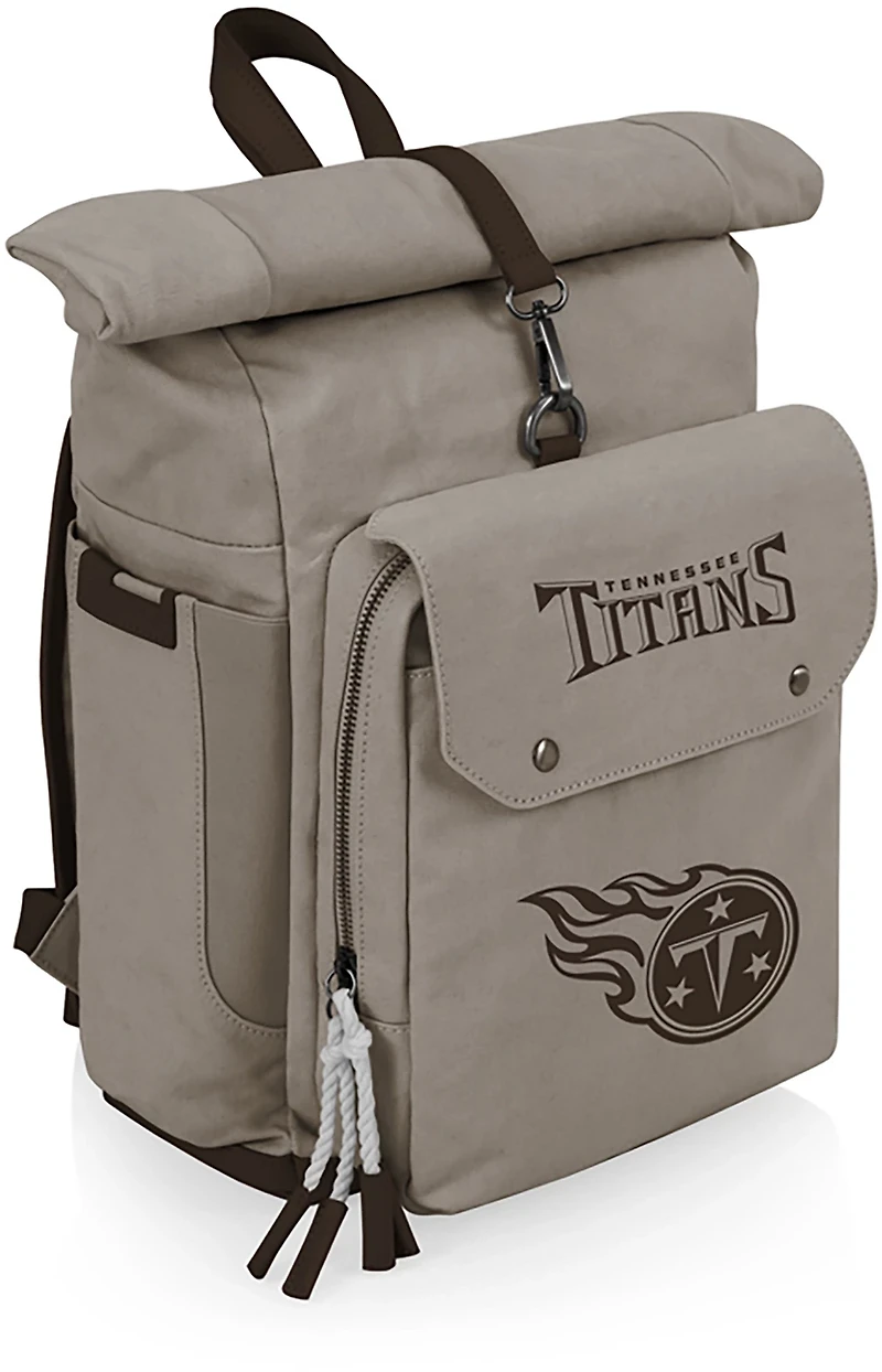 Picnic Time Tennessee Titans Carmel Roll Top 35 Can Backpack Cooler