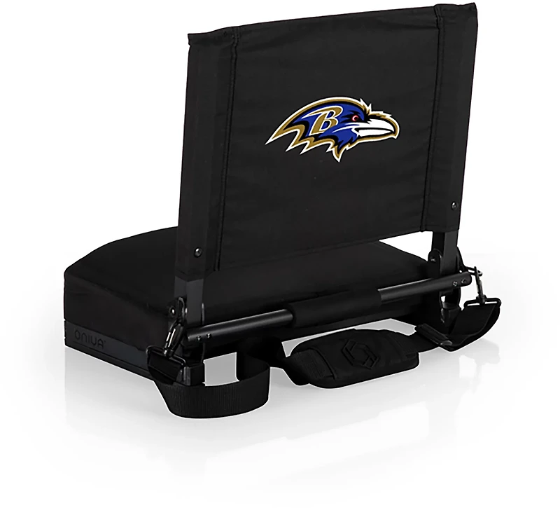Picnic Time Baltimore Ravens Gridiron Folding Padded Stadium Seat