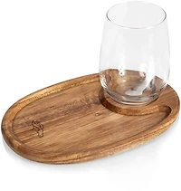 Picnic Time Denver Broncos Wine Appetizer Plates 4-Pack